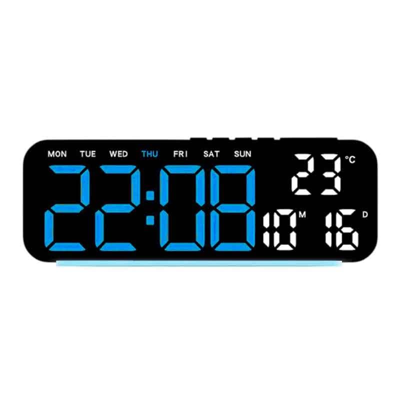 ساعت LED دیجیتالی رومیزی بک لایت دار مدل 95 با نمایشگر دما و تقویم — تصویر ۹