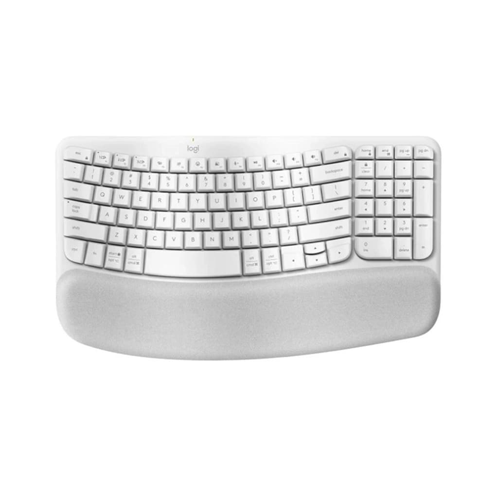 کیبورد بی سیم لاجیتک مدل LOGITECH WAVE KEYS رنگ سفید