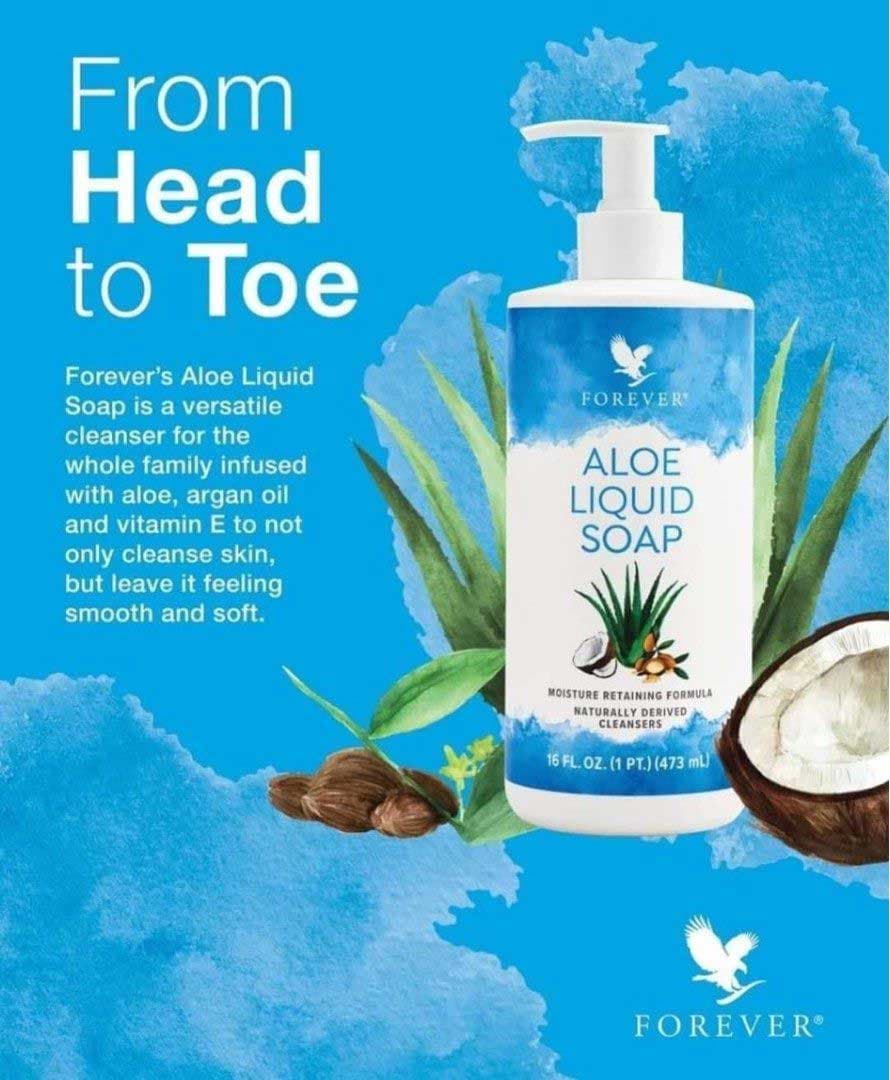 خرید صابون مایع دستشویی فوراور / Aloe Liquid Soap — تصویر ۴