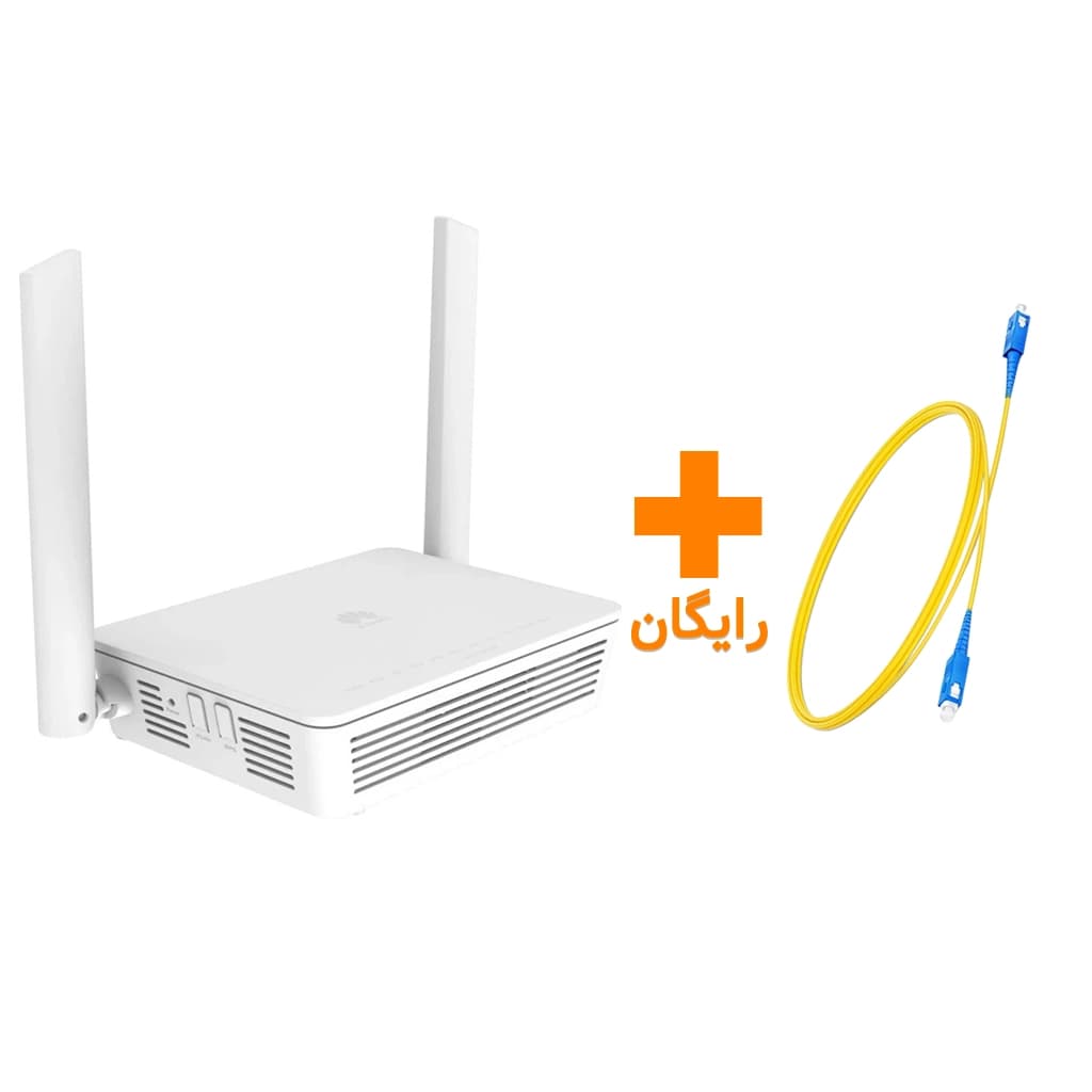 مودم روتر فیبر نوری دوباند هوآوی مدل HUAWEI OPTIXSTAR EG8145B7N-50 استوک رنگ سفید به همراه کابل فیبر رایگان