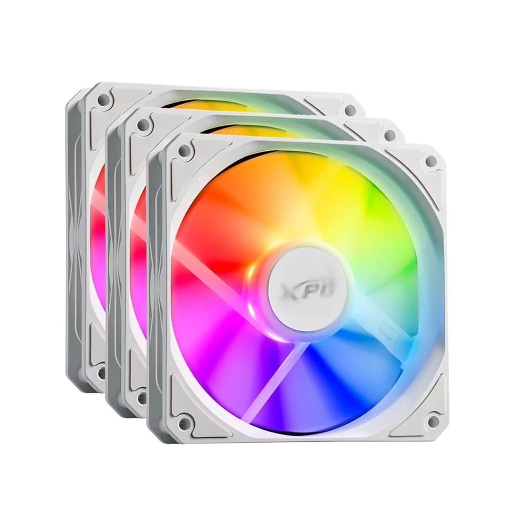 فن کیس گیمینگ ای دیتا ایکس پی جی مدل ADATA XPG GAMING VENTO R 120 ARGB PWM بسته سه عددی رنگ سفید