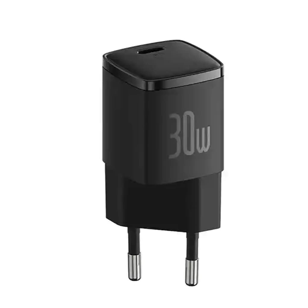 شارژر دیواری 30 وات بیسوس مدل BASEUS CUBE PRO FAST CHARGER 1C 30W EU رنگ مشکی