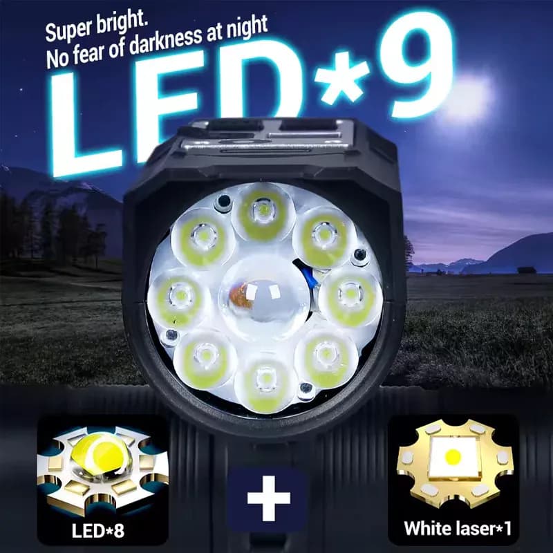 چراغ جلو دوچرخه شارژی فتوسل دار S75 — تصویر ۹
