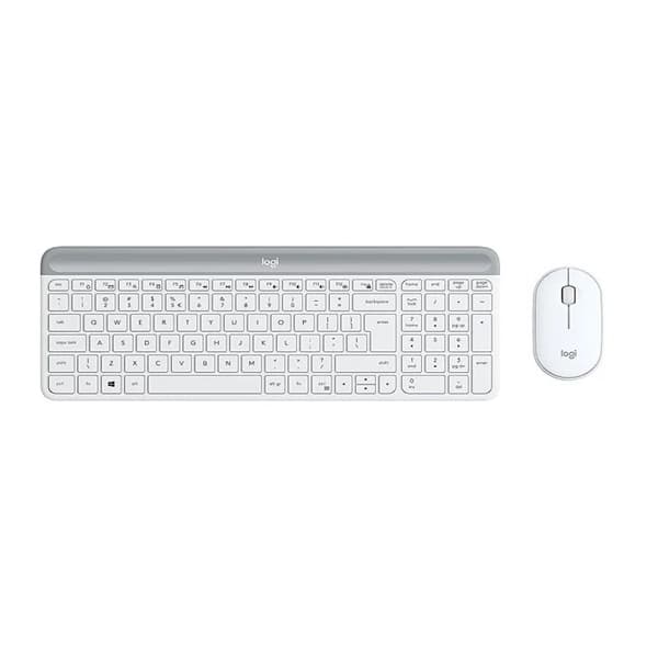 کیبورد و موس بی سیم لاجیتک مدل LOGITECH MK470 رنگ سفید
