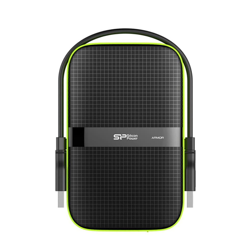 هارد اکسترنال سیلیکون پاور آرمور مدل SILICON POWER ARMOR A60 با ظرفیت 5 ترابایت رنگ سبز