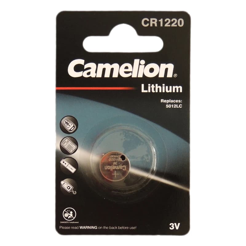 باتری سکه ای 3 ولت CR1220 اولترا لیتیوم مارک Camelion — تصویر ۶