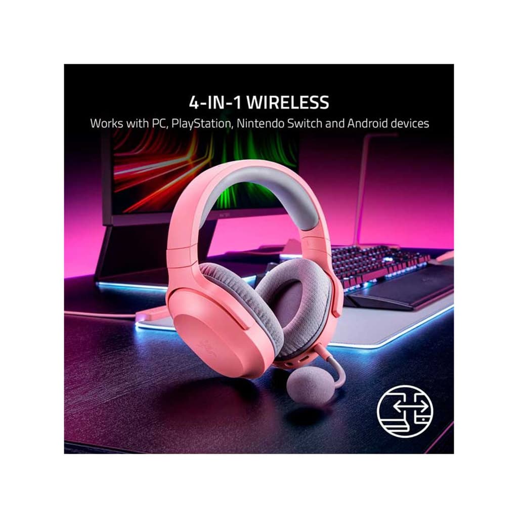 هدست گیمینگ ریزر مدل RAZER BARRACUDA X رنگ صورتی — تصویر ۸