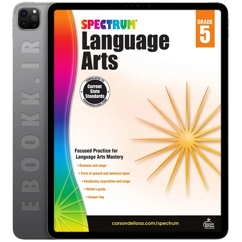 دانلود کتاب Spectrum 5th Grade Language Arts Workbook 2014