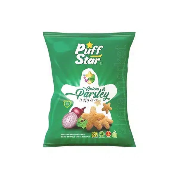 اسنک پیاز جعفری پف استار 50 گرم — تصویر ۲