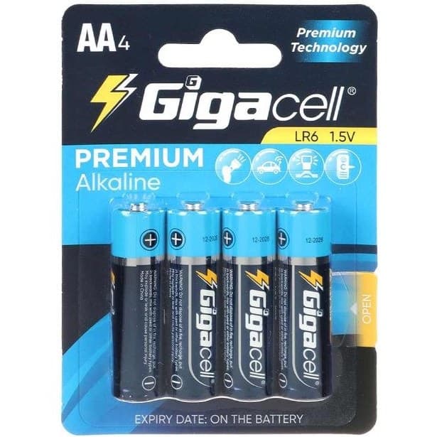 باتری قلمی آلکالاین 4 عددی gigacell — تصویر ۲