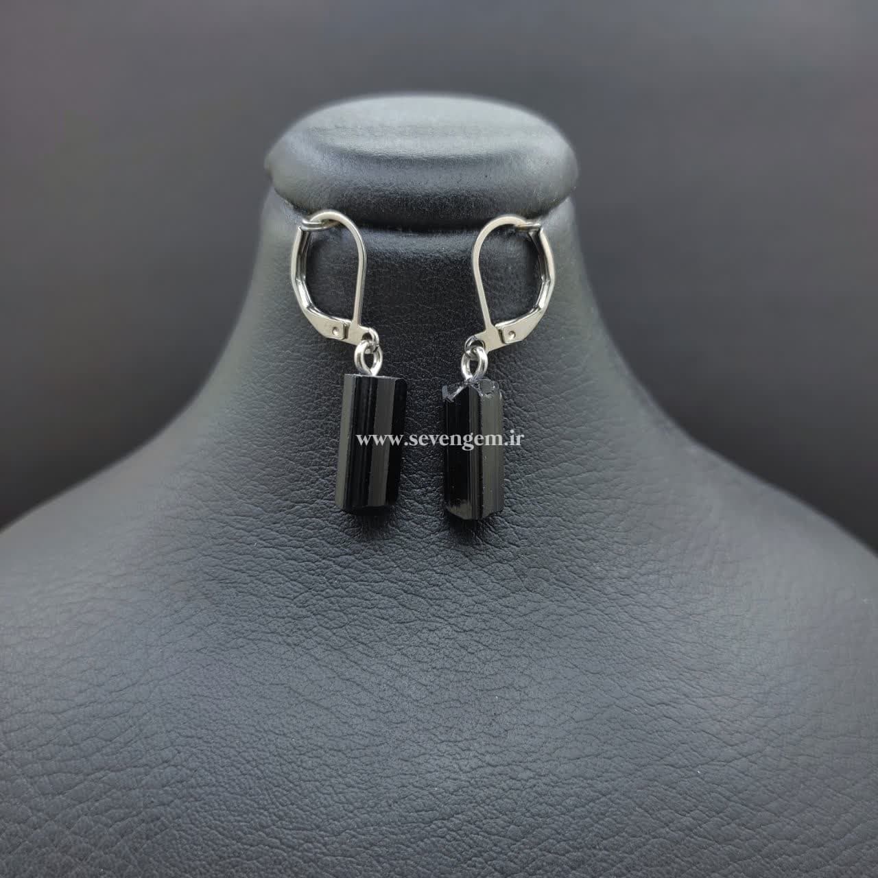 گوشواره تورمالین سیاه (کدB623) — تصویر ۹
