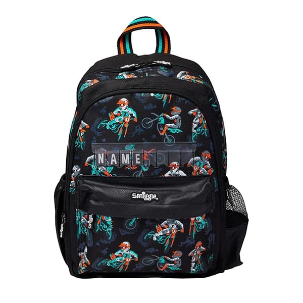 کوله پشتی پیش دبستانی پسرانه اسمیگل Smiggle طرح Motorcyclist — تصویر ۵
