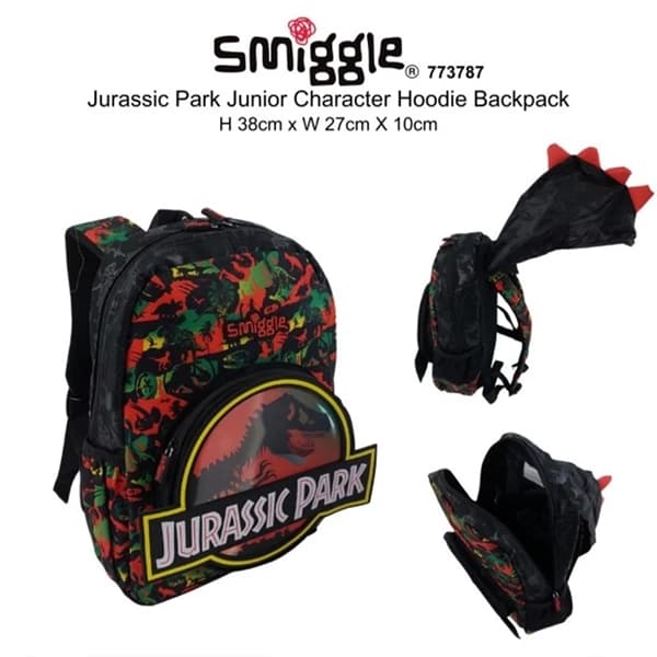 کوله پشتی پیش دبستانی پسرانه اسمیگل Smiggle طرح Jurassic Park — تصویر ۹