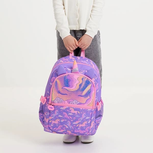 کوله پشتی مدرسه‌ای دخترانه اسمیگل Smiggle طرح Unicorn — تصویر ۴