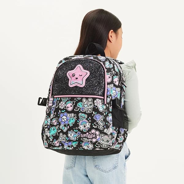 کوله پشتی مدرسه‌ای دخترانه اسمیگل Smiggle طرح Star — تصویر ۵