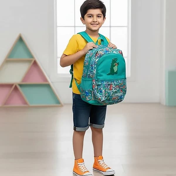 کوله پشتی مدرسه‌ای پسرانه اسمیگل Smiggle طرح Dino — تصویر ۷