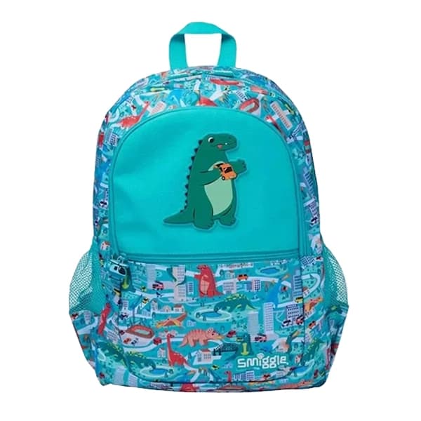 کوله پشتی مدرسه‌ای پسرانه اسمیگل Smiggle طرح Dino