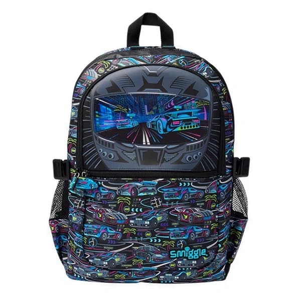 کوله پشتی مدرسه پسرانه اسمیگل Smiggle طرح Race car