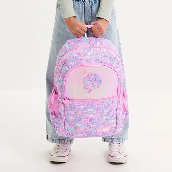 کوله پشتی مدرسه دخترانه اسمیگل Smiggle طرح Winged Unicorn — تصویر ۳