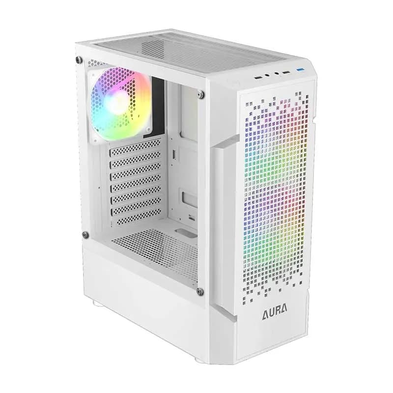 کیس کامپیوتر گیمدیاس مدل AURA GC7 ARGB WH — تصویر ۳