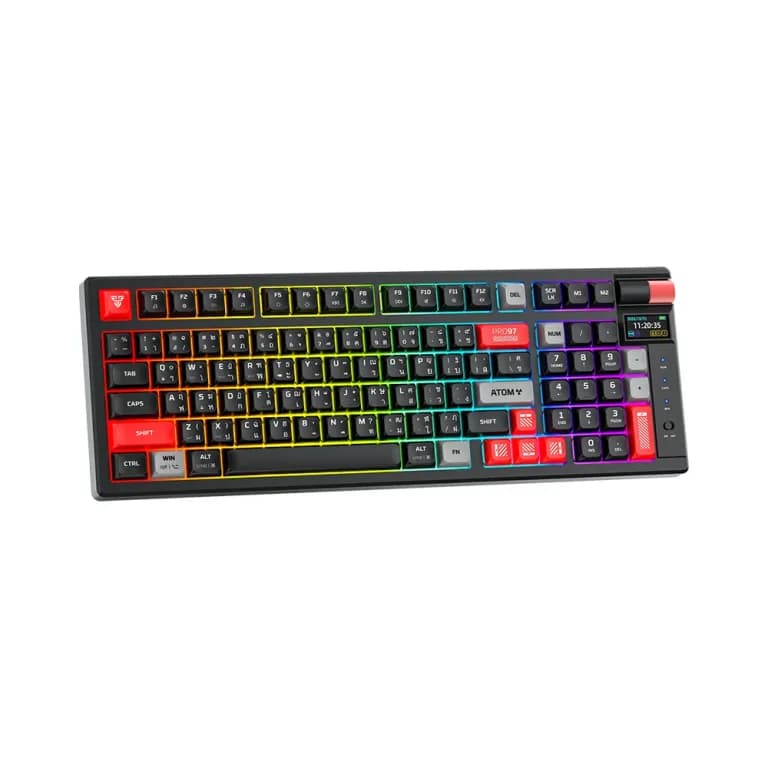 کیبورد بی‌سیم گیمینگ فنتک مدل ATOM PRO97 MK918 کلید مکانیکال — تصویر ۶