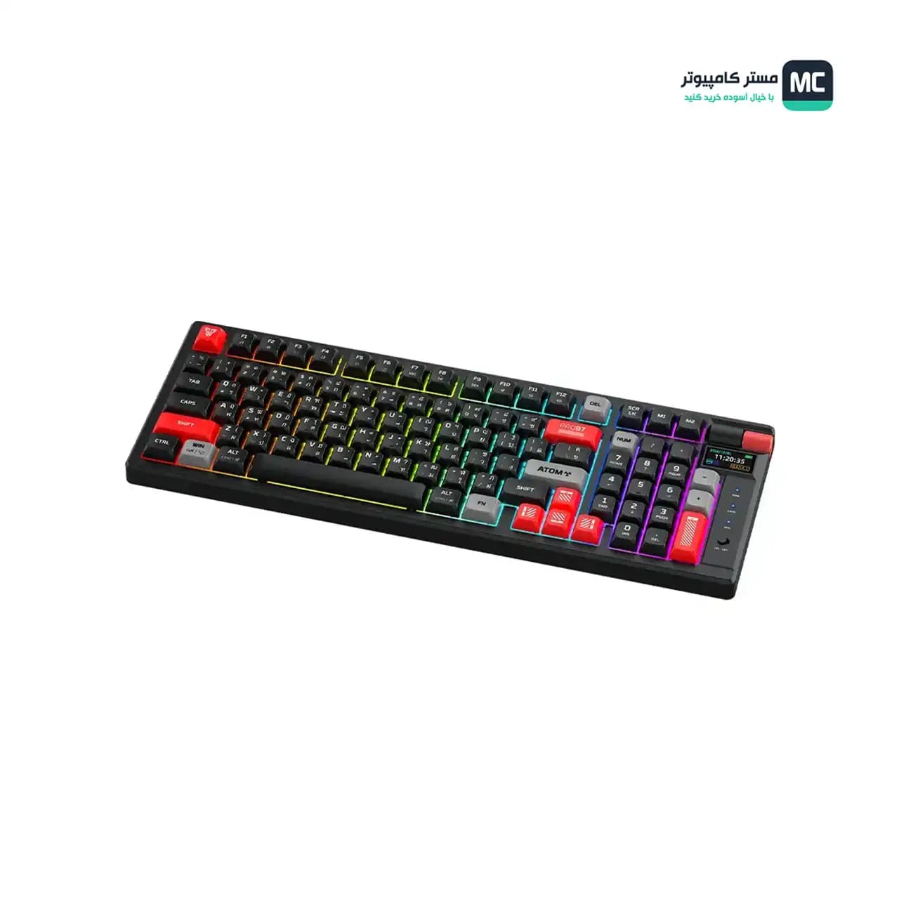 کیبورد بی‌سیم گیمینگ فنتک مدل ATOM PRO97 MK918 کلید مکانیکال — تصویر ۹