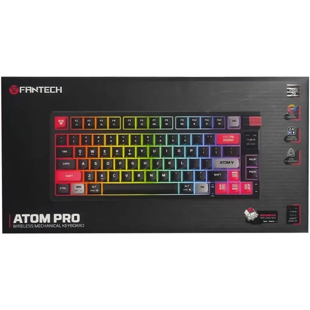 کیبورد بی‌سیم گیمینگ فنتک مدل ATOM PRO97 MK918 کلید مکانیکال — تصویر ۳