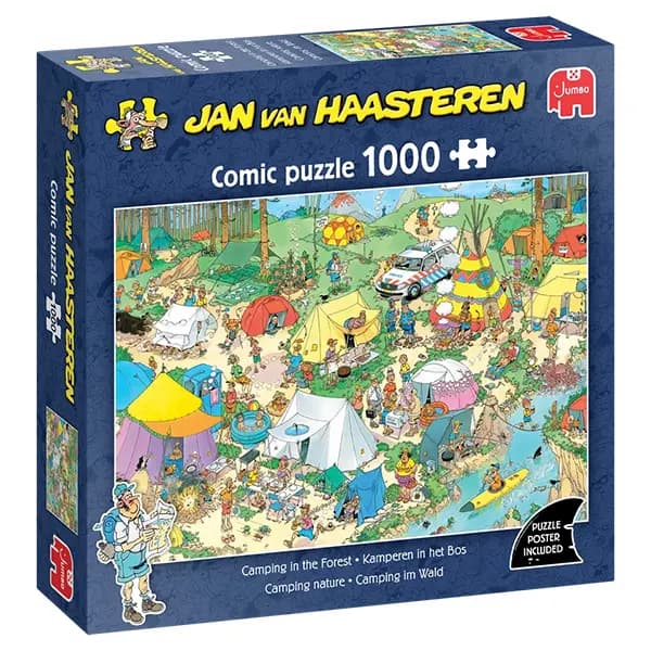 پازل 1000 تکه Jan van Haasteren جامبو طرح کمپینگ در جنگل