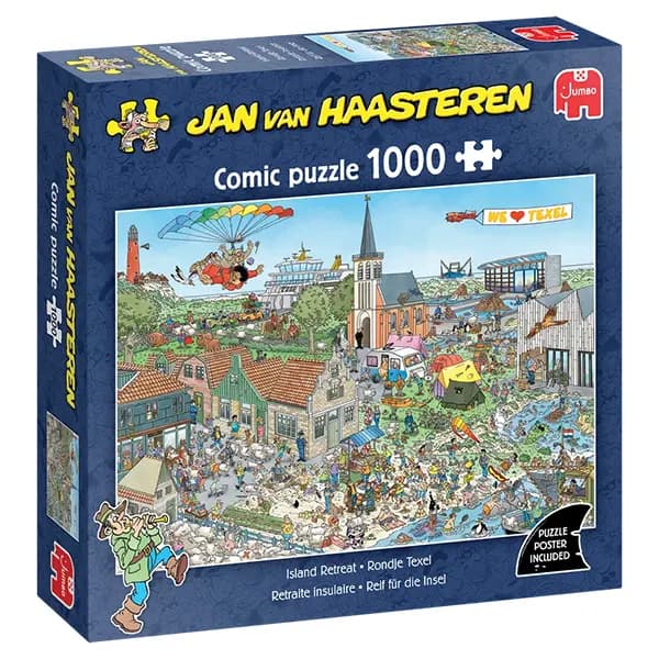 پازل 1000 تکه Jan van Haasteren جامبو طرح تعطیلات در جزیره — تصویر ۴