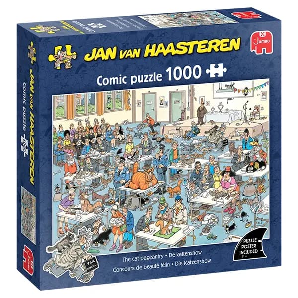 پازل 1000 تکه Jan van Haasteren جامبو طرح نمایشگاه گربه‌ها