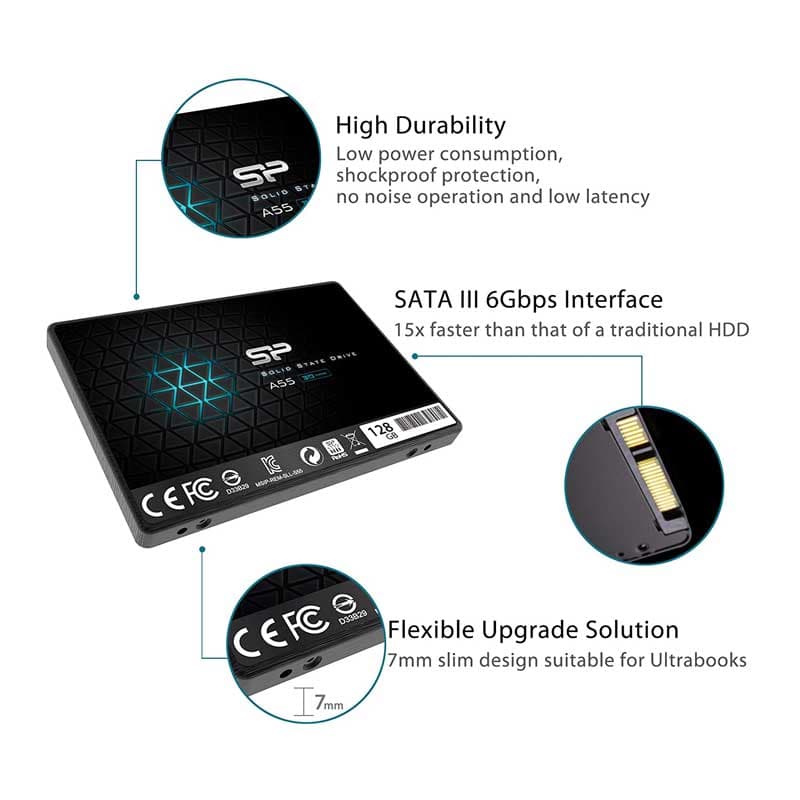 حافظه SSD سیلیکون پاور Silicon Power Ace A55 SATA3.0 256GB — تصویر ۹