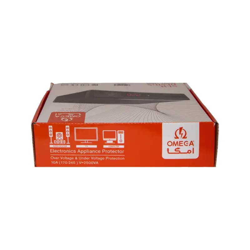 محافظ برق دیجیتال 4 خانه فلزی امگا مدل F6000 — تصویر ۵