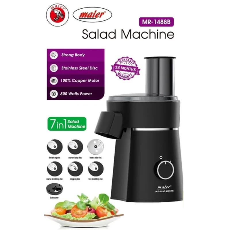 سالاد ساز و رنده برقی مایر 7 تیغه مدل MR-1488 — تصویر ۹