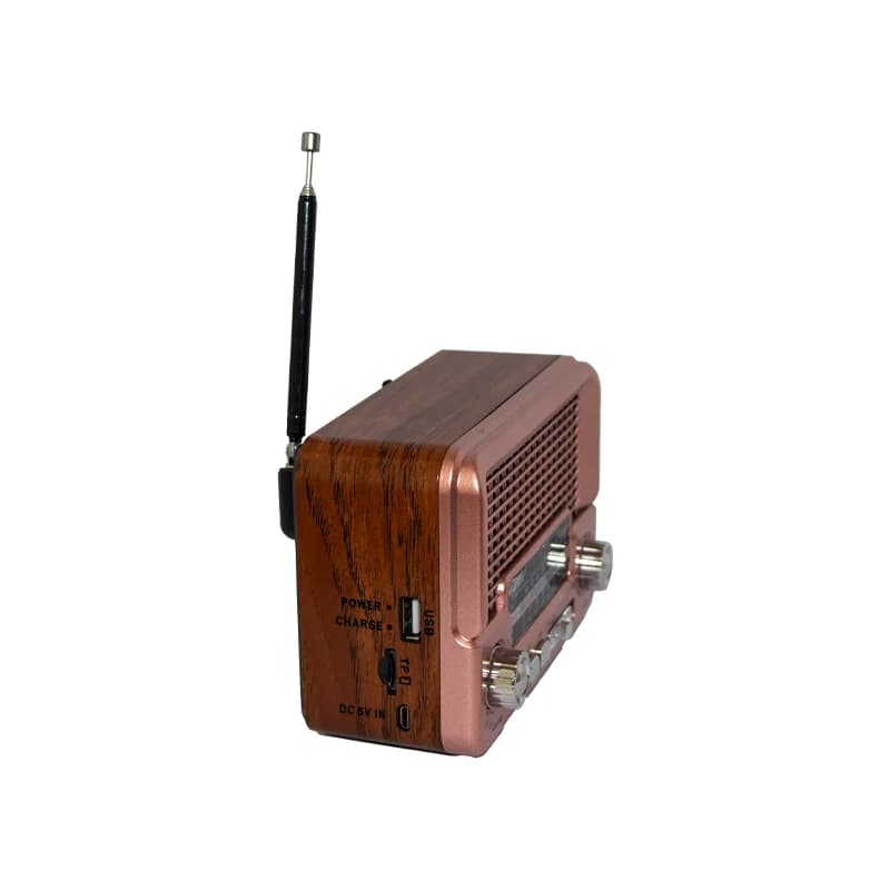 رادیو اسپیکر رومیزی کلاسیک شارژی مدل RX-6060BT +سولار دار — تصویر ۹