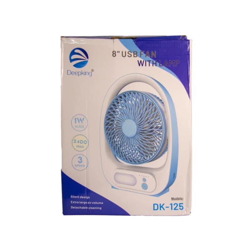 پنکه شارژی و چراغ مطالعه Deepking مدل DK-125 — تصویر ۶