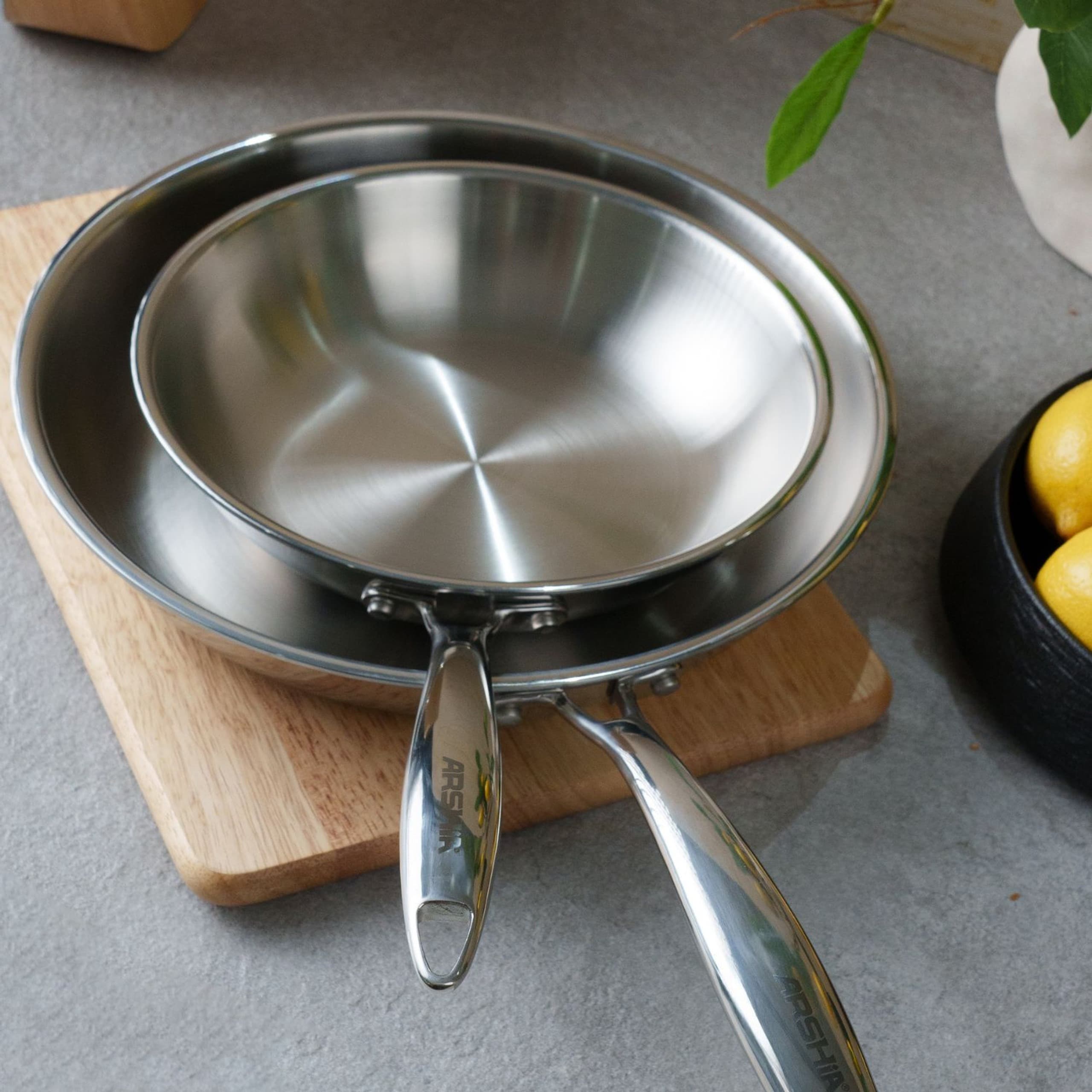 تابه استیل عرشیا مدل Basic Stainless Steel Frypan — تصویر ۱۱