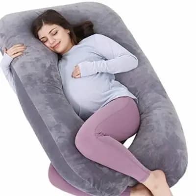 بالش بارداری مخمل – U-shaped | دی دل