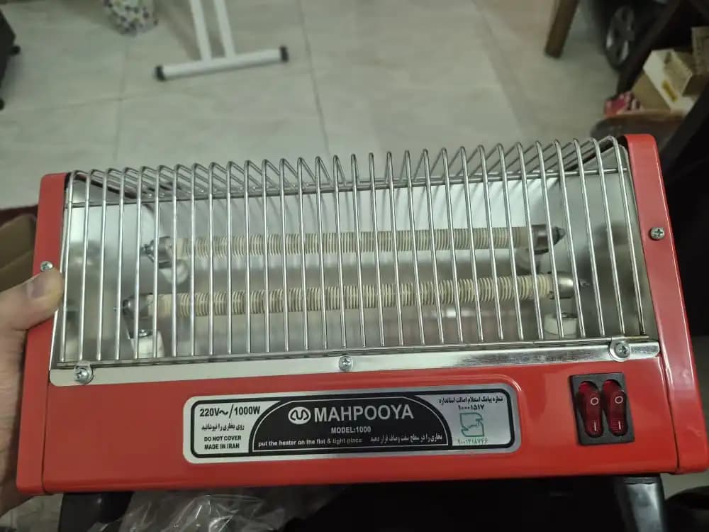 بخاری برقی مه پویا مدل 1000 — تصویر ۳