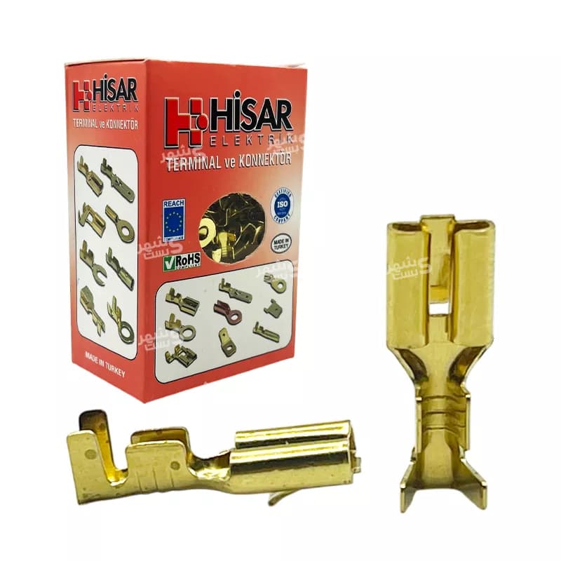 سر سیم فشاری کولری مادگی کد SF2D برند هیسار (HISAR) — تصویر ۲