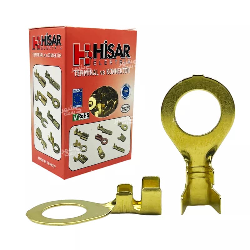 سر سیم فشاری گرد حلقوی (سایز 10 میلیمتر) کد 10316 برند هیسار (HISAR) — تصویر ۱۰