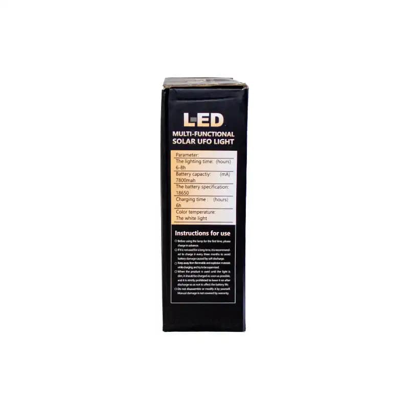 چراغ کمپینگ خورشیدی و شارژی LED-K100 | با باتری 5200 میلی‌آمپر — تصویر ۵