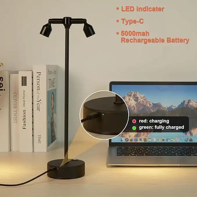 چراغ رومیزی اسپات‌ لایت LED شارژی — تصویر ۹