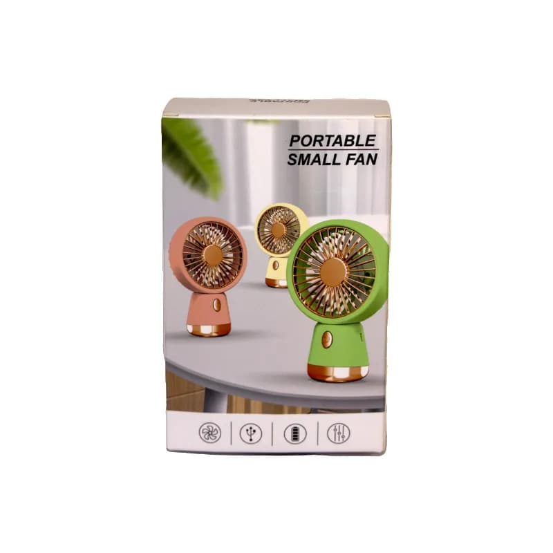 فن دستی و رومیزی شارژی مینی USB – مدل ZB121 — تصویر ۳