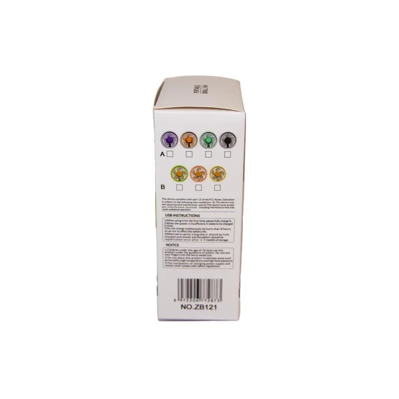 فن دستی و رومیزی شارژی مینی USB – مدل ZB121 — تصویر ۶