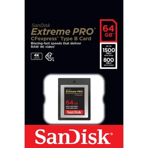 کارت حافظه سن دیسک SanDisk 64GB Extreme PRO CFexpress Type B — تصویر ۱۲