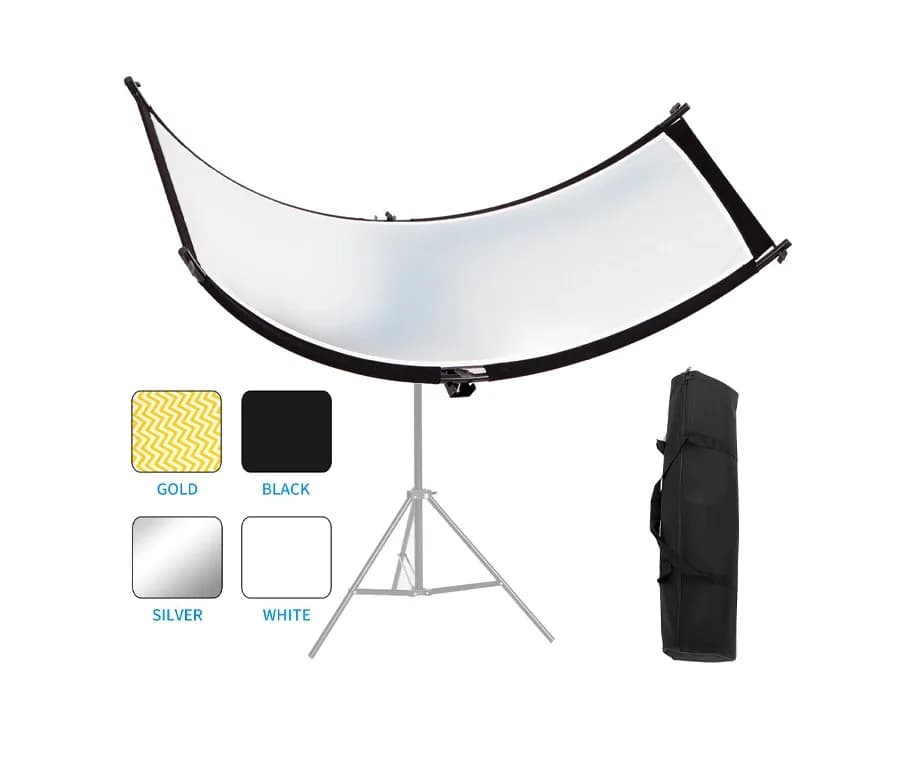 رفلکتور عکاسی خمیده 4 کاره OVOO سایز 50×100 سانتی متر | Curved Reflector — تصویر ۱۰