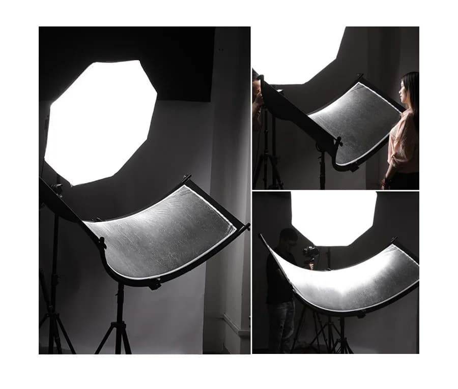 رفلکتور عکاسی خمیده 4 کاره OVOO سایز 50×100 سانتی متر | Curved Reflector — تصویر ۳