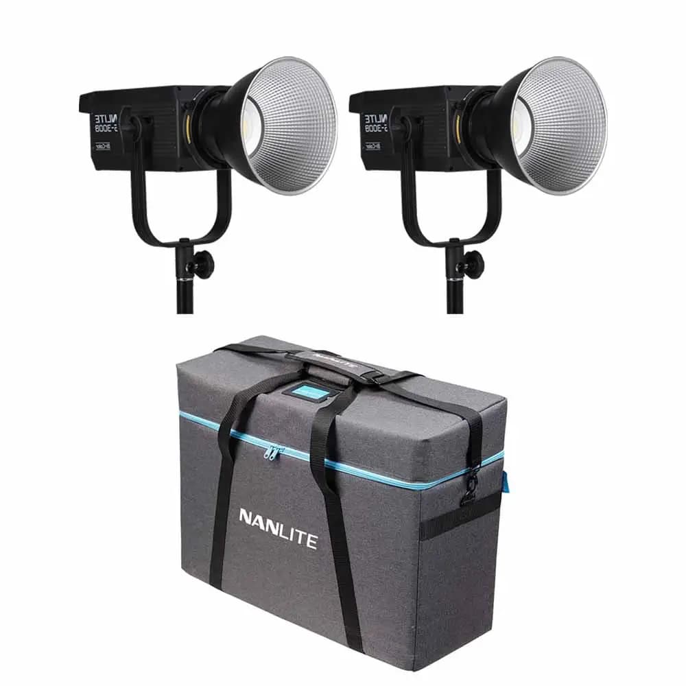 کیت 2 تایی نور ثابت نانلایت Nanlite FS-300B Monolight Kit همراه سافت باکس و سه پایه — تصویر ۱۲