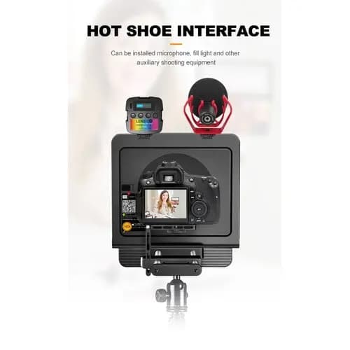 تله پرامپتر لنزگو LENSGO TC7II Teleprompter Smart Phone Kit — تصویر ۹