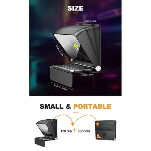 تله پرامپتر لنزگو LENSGO TC7II Teleprompter Smart Phone Kit — تصویر ۶
